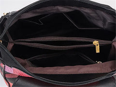 Women's Plaid Backpack Set Large Capacity 4 Pcs Tote Shoulder Crossbody Bag