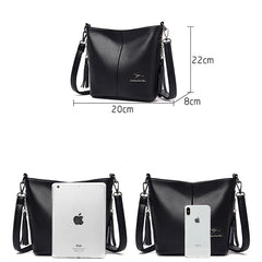 Women's Large Capacity Bucket Bag PU Leather Shoulder Bag