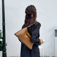 Women's Large-capacity Shoulder Bag PU Leather Underarm Bag
