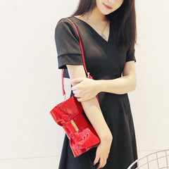 Women's Patent Leather Crossbody Bag Evening Clutch