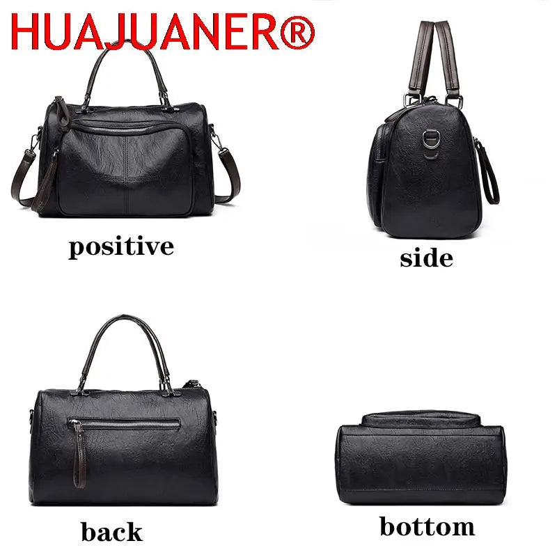 Women's Leather Handbags Large-Capacity Lady Style Shoulder Bags