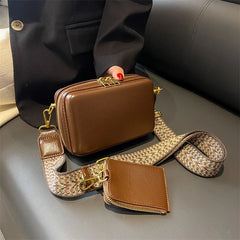 Leather Shoulder Bag Crossbody Box Tote Vintage Messenger