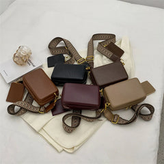 Leather Shoulder Bag Crossbody Box Tote Vintage Messenger