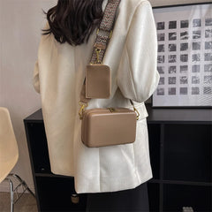 Leather Shoulder Bag Crossbody Box Tote Vintage Messenger
