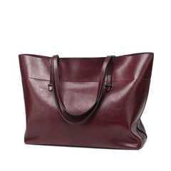 Women's Leather Tote Bag Handbags Large Capacity Shoulder Bags