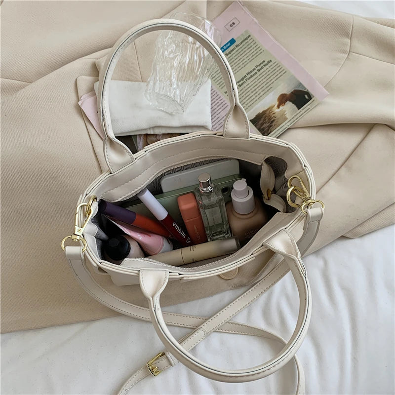 Women's Leather Woven Shoulder Bag Crossbody Bag