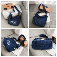 Women's Denim Shoulder Bag Large-capacity Handbag