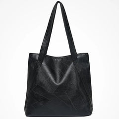 Women's Shoulder Bag Large Capacity Soft Pu Leather High Brown Casual Tote Bag