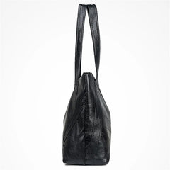 Women's Retro Soft Leather Shoulder Bag High Capacity Tote Bag