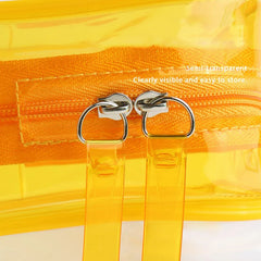 Women's Clear PVC Makeup Bag Travel Case Zipper Cosmetic Organizer Box
