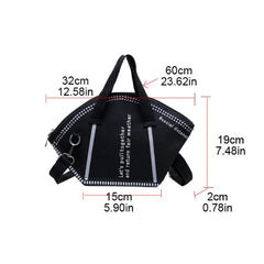 Women's Mask Style Handbag Ladies Shopper Bag Black S/L