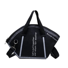 Women's Mask Style Handbag Ladies Shopper Bag Black S/L