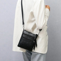 Women's Medium Crossbody Bag Soft Leather Multifunctional Single Shoulder Bag