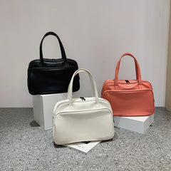 Women's Shoulder Crossbody PU Leather Travel Handbag with Big Pockets