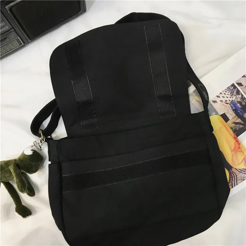 Women's Canvas Messenger Bag Large Capacity Solid Handbags