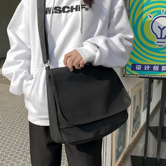 Women's Canvas Messenger Bag Large Capacity Solid Handbags