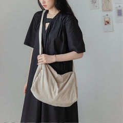 Women's Messenger Bag Solid Girl Shoulder Pouch School Bags