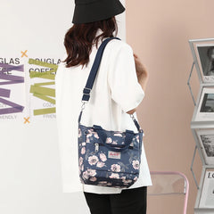 Women's Messenger Bags Waterproof Shoulder Bags Flower Printing