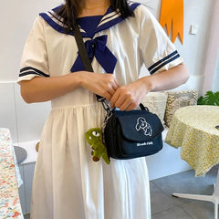 Canvas Envelope Bag Sweet Cartoon Student Shoulder Bag