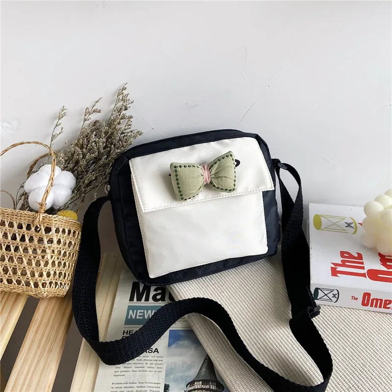 Women's Canvas Envelope Messenger Bag Sweet Cartoon Shoulder Diagonal Bag