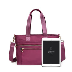 Waterproof Nylon Shoulder Totes Top-handle Bag