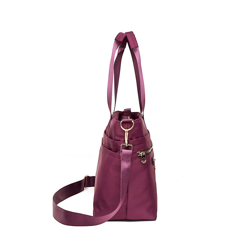 Waterproof Nylon Shoulder Totes Top-handle Bag