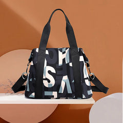 Women's Waterproof Nylon Messenger Bag Large Shoulder Tote