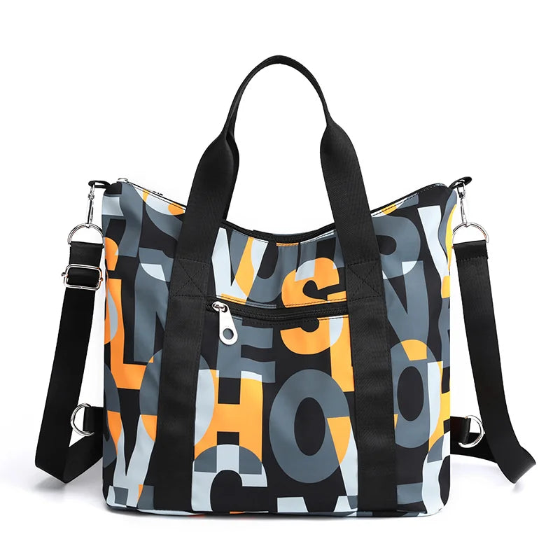 Women's Waterproof Nylon Messenger Bag Shoulder Tote Large Handbag