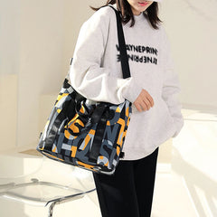 Women's Waterproof Nylon Messenger Bag Large Shoulder Tote