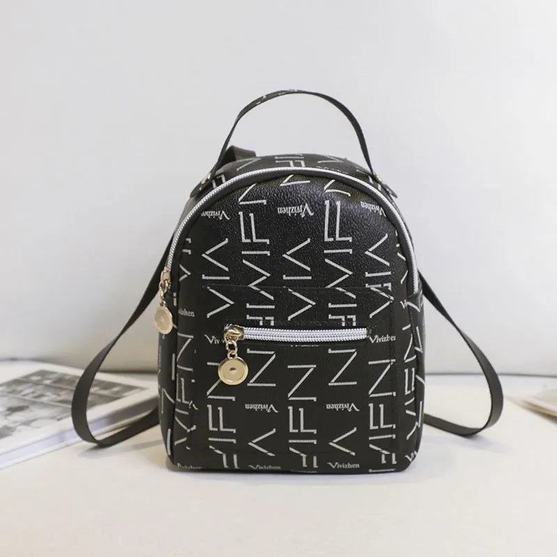 Women's Mini Backpack Small Student School Bags Adjustable Strap