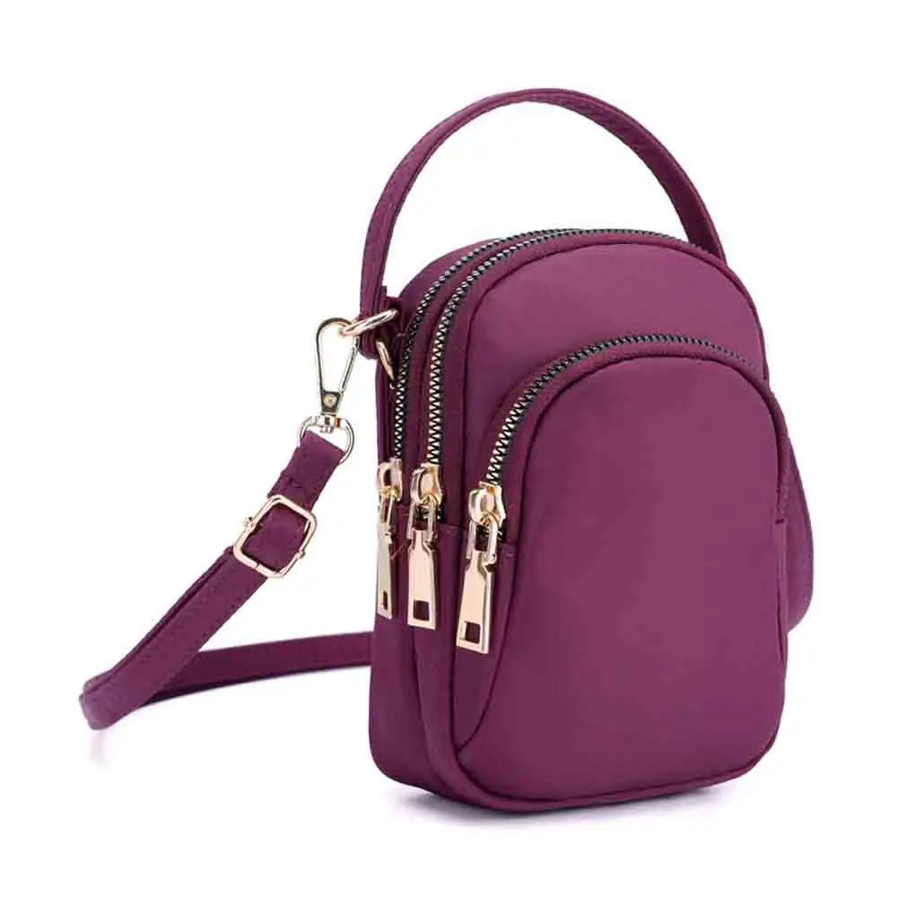 Vintage Lightweight Nylon Mini Shoulder Bag Waterproof Crossbody Purse