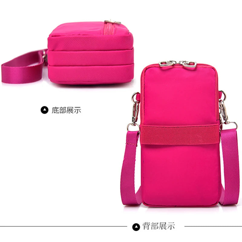 Women's Mini Shoulder Bag Waterproof Handbag Wrist Pouch Wallet