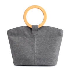 Women's Mini Solid Canvas Shell Bag Small Handbag