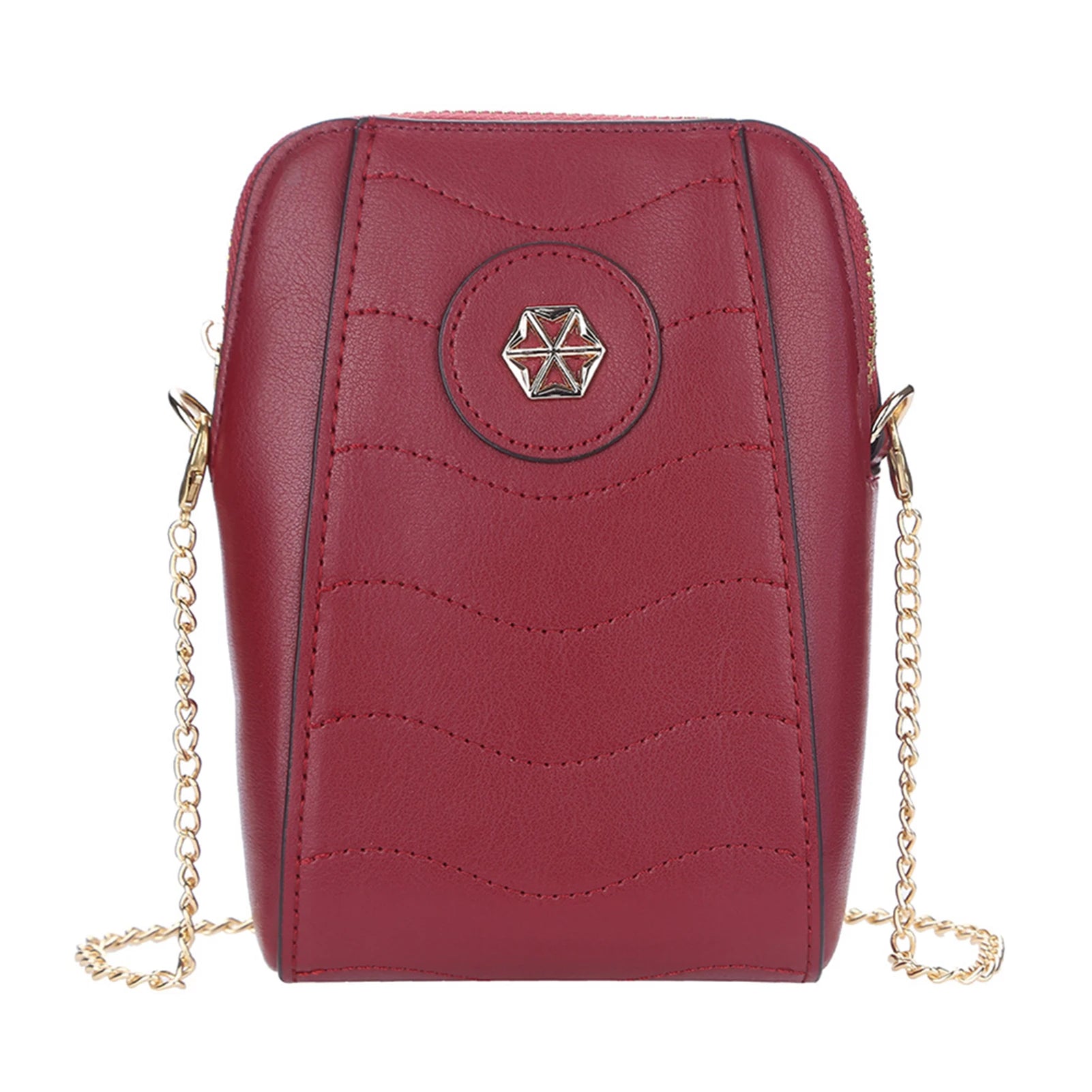 Women's Mobile Phone Purse Messenger Bag with Multiple Compartments