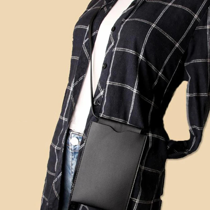 Women's PU Leather Shoulder Bag Mobile Phone Wallet Mini Bag