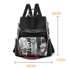 Women's Anti-Theft Backpack Large Capacity Lightweight Schoolbag