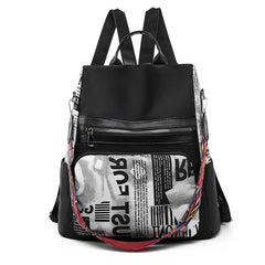 Women's Anti-Theft Backpack Large Capacity Lightweight Schoolbag