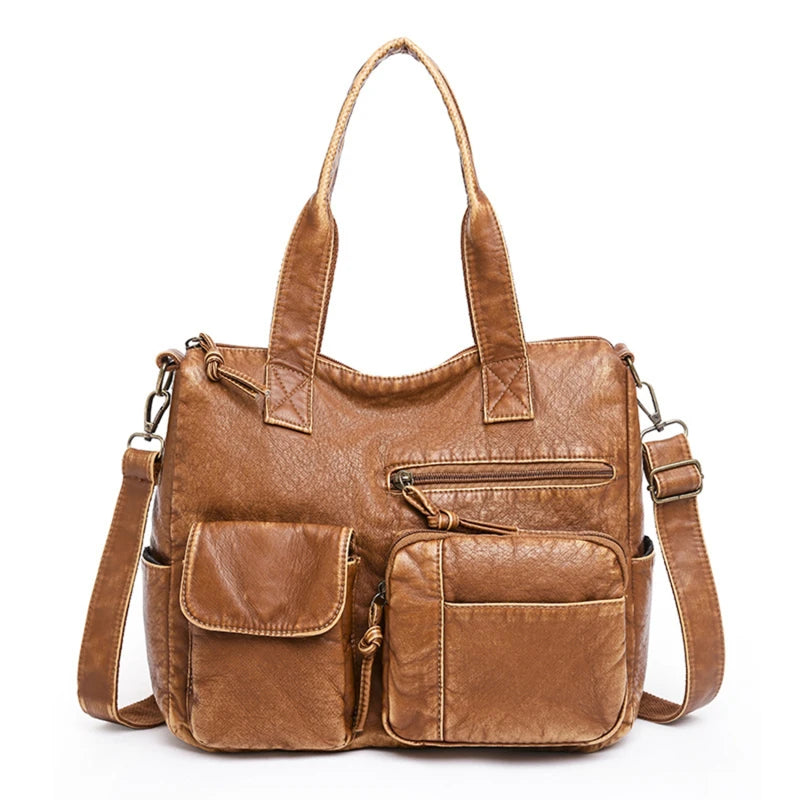 Women's Multi-pocket Shoulder Bag Large Capacity Handbags