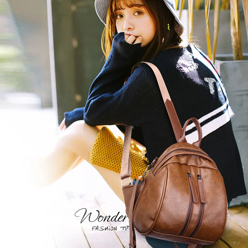 Women's College Style Backpack Small Shoulder Bag
