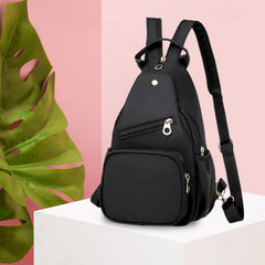 Women's Crossbody Sport Bag Waterproof Sling Chest Vintage Backpack