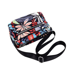 Women's Flower Cloth Bag One-shoulder Large-capacity Backpack