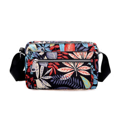 Women's Flower Cloth Bag One-shoulder Large-capacity Backpack