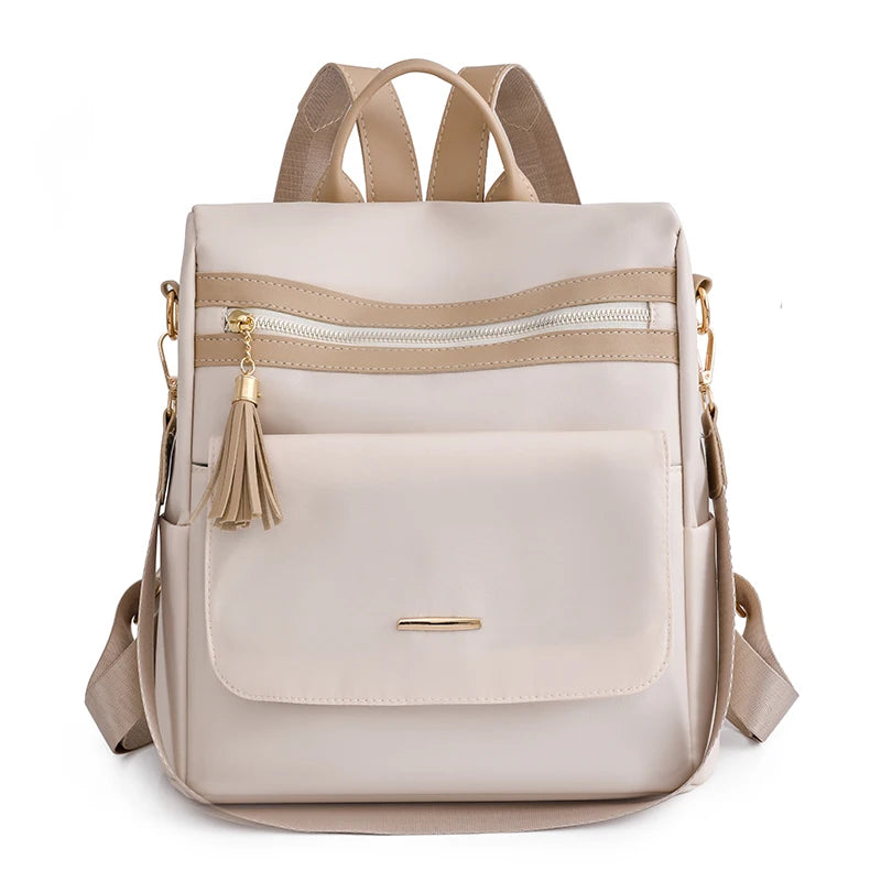Large Capacity Anti-Theft Nylon Backpack for Women