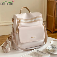 Large Capacity Anti-Theft Nylon Backpack for Women