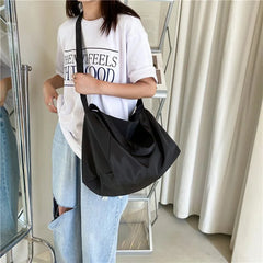 Nylon Messenger Bag Large Capacity Waterproof Shoulder Bag for Women