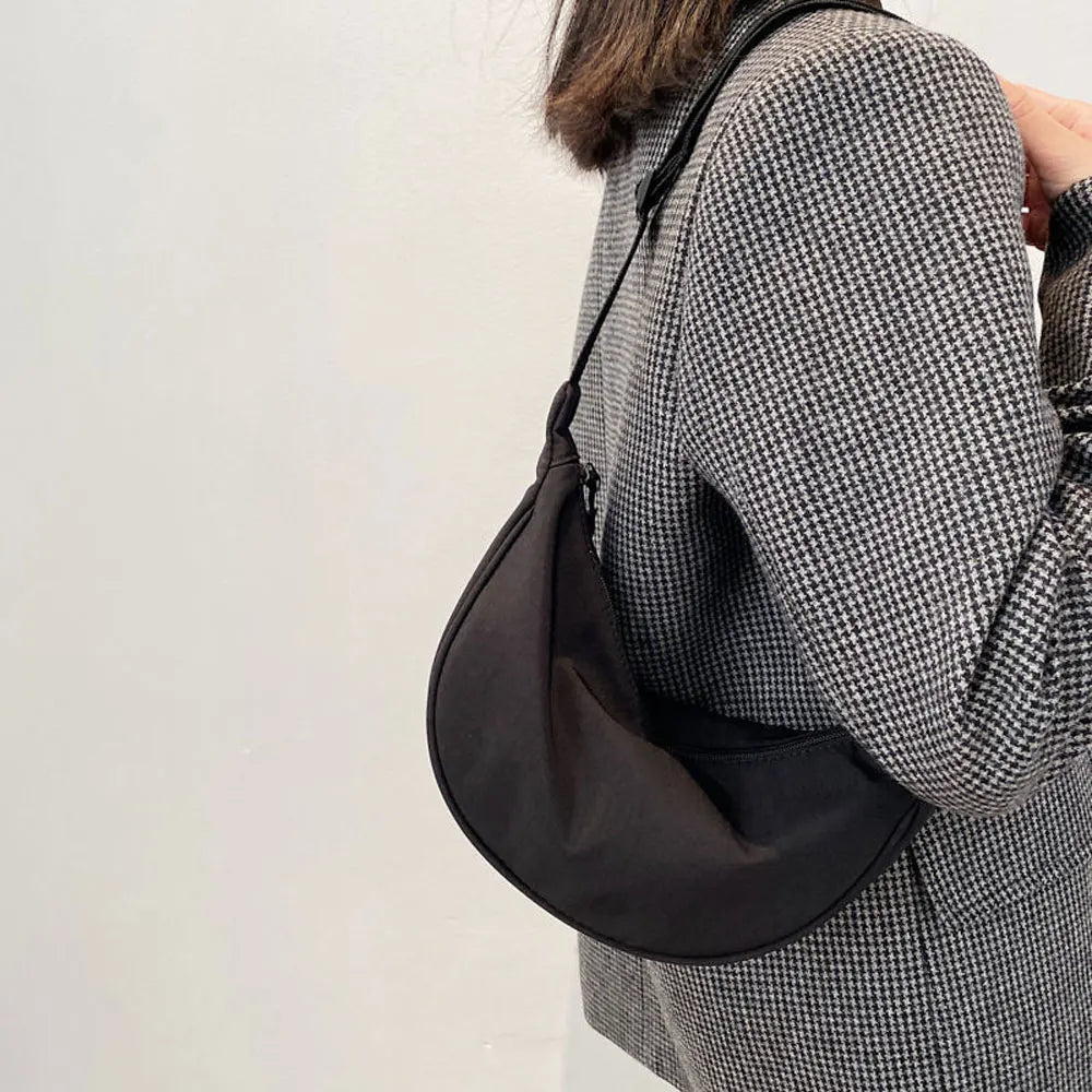 Nylon Sling Hobos Bag Large Capacity Crossbody Shoulder Travel Messenger Purse