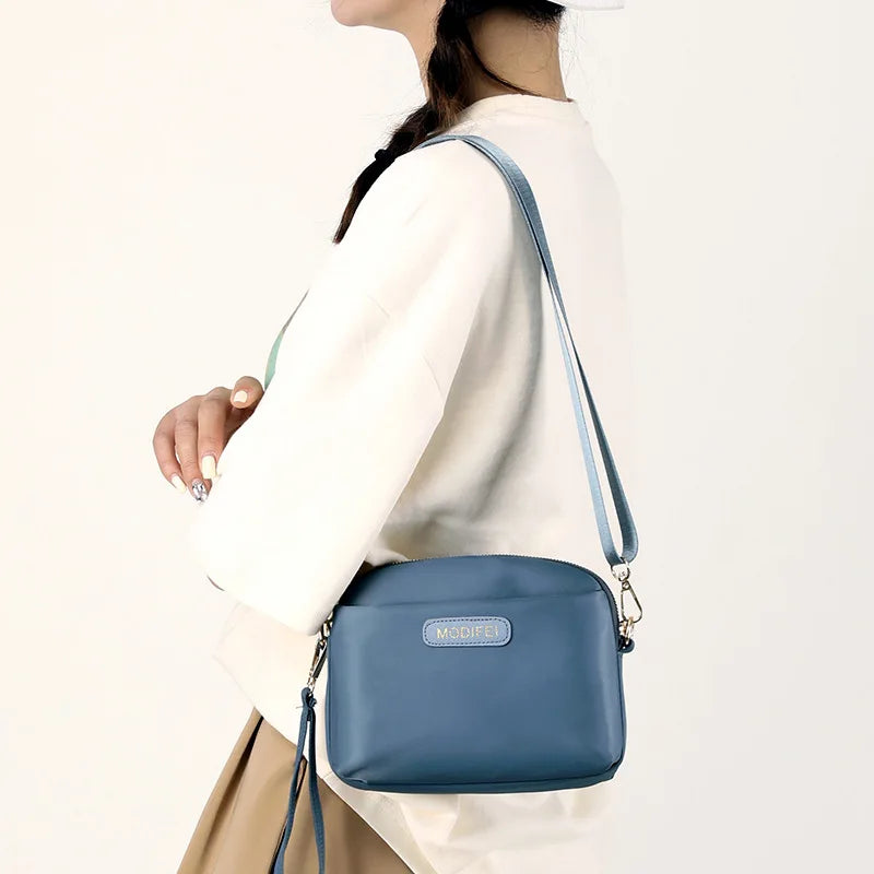 Women's One-shoulder Diagonal Handbag Nylon Crossbody Bag