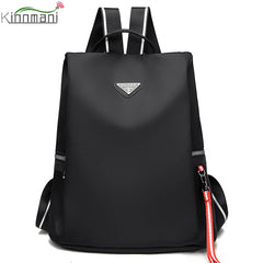 Women's Oxford Cloth Backpack Waterproof Shoulder Bag Anti-Theft Backpack