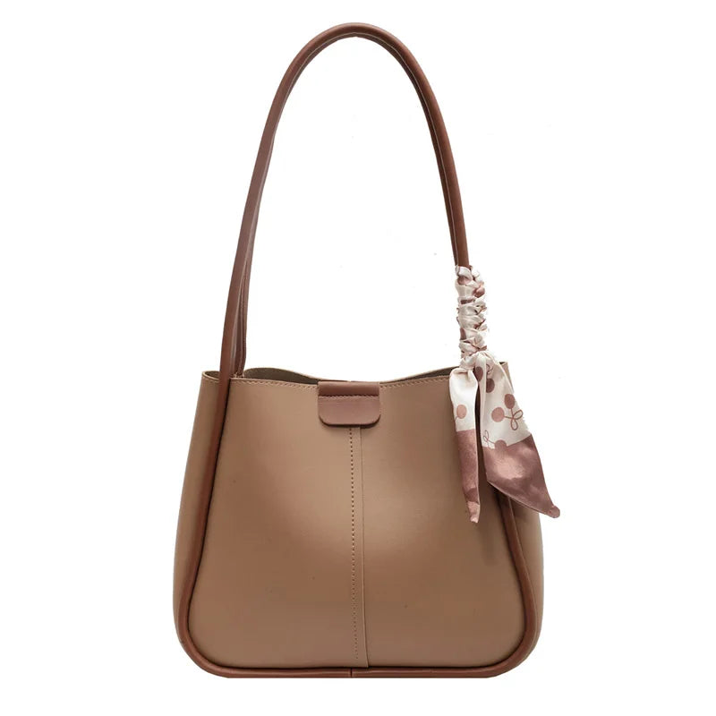 Women's PU Leather Shoulder Bag Large Capacity Handbag