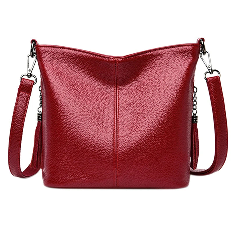 Women's PU Leather Handbags Large Capacity Messenger Bag